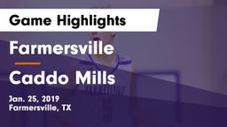 Farmersville  vs Caddo Mills  Game Highlights - Jan. 25, 2019