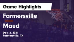 Farmersville  vs Maud  Game Highlights - Dec. 2, 2021