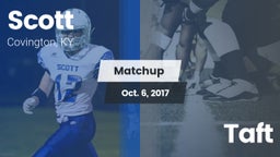 Matchup: Scott  vs. Taft 2017