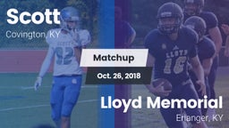 Matchup: Scott  vs. Lloyd Memorial  2018