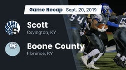 Recap: Scott  vs. Boone County  2019