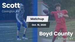 Matchup: Scott  vs. Boyd County  2020