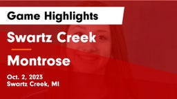 Swartz Creek  vs Montrose  Game Highlights - Oct. 2, 2023