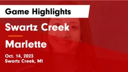 Swartz Creek  vs Marlette  Game Highlights - Oct. 14, 2023