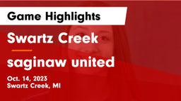 Swartz Creek  vs saginaw united Game Highlights - Oct. 14, 2023