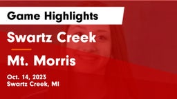 Swartz Creek  vs Mt. Morris Game Highlights - Oct. 14, 2023