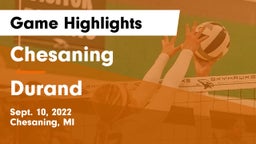 Chesaning  vs Durand  Game Highlights - Sept. 10, 2022