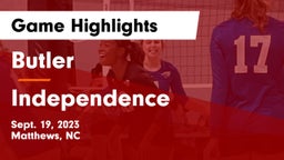 Butler  vs Independence  Game Highlights - Sept. 19, 2023