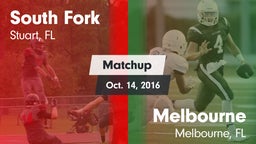 Matchup: South Fork High vs. Melbourne  2016