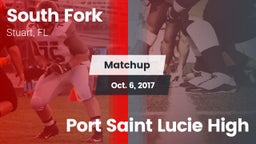 Matchup: South Fork High vs. Port Saint Lucie High 2017