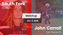 Matchup: South Fork High vs. John Carroll  2020