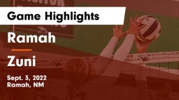 Ramah  vs Zuni Game Highlights - Sept. 3, 2022