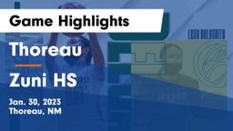 Thoreau  vs Zuni HS Game Highlights - Jan. 30, 2023