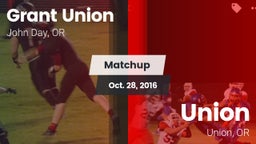 Matchup: Grant Union High vs. Union  2016