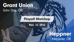 Matchup: Grant Union High vs. Heppner  2016