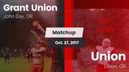 Matchup: Grant Union High vs. Union  2017