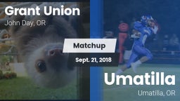 Matchup: Grant Union High vs. Umatilla  2018