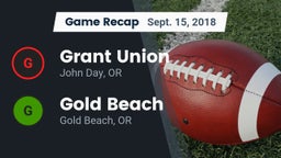 Recap: Grant Union  vs. Gold Beach  2018