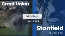 Matchup: Grant Union High vs. Stanfield  2018