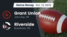 Recap: Grant Union  vs. Riverside  2018