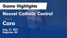 Nouvel Catholic Central  vs Caro Game Highlights - Aug. 21, 2021