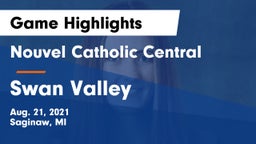 Nouvel Catholic Central  vs Swan Valley  Game Highlights - Aug. 21, 2021