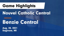 Nouvel Catholic Central  vs Benzie Central Game Highlights - Aug. 28, 2021