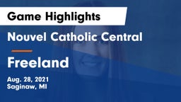 Nouvel Catholic Central  vs Freeland  Game Highlights - Aug. 28, 2021