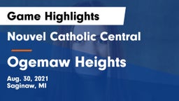 Nouvel Catholic Central  vs Ogemaw Heights  Game Highlights - Aug. 30, 2021