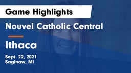 Nouvel Catholic Central  vs Ithaca  Game Highlights - Sept. 22, 2021