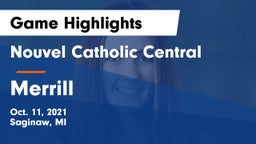 Nouvel Catholic Central  vs Merrill  Game Highlights - Oct. 11, 2021