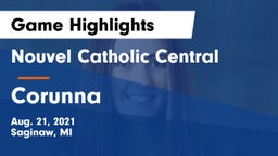 Nouvel Catholic Central  vs Corunna  Game Highlights - Aug. 21, 2021