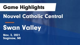 Nouvel Catholic Central  vs Swan Valley  Game Highlights - Nov. 3, 2021