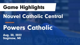 Nouvel Catholic Central  vs Powers Catholic  Game Highlights - Aug. 30, 2022