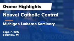 Nouvel Catholic Central  vs Michigan Lutheran Seminary Game Highlights - Sept. 7, 2022