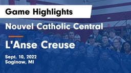 Nouvel Catholic Central  vs L'Anse Creuse  Game Highlights - Sept. 10, 2022