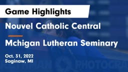 Nouvel Catholic Central  vs Mchigan Lutheran Seminary Game Highlights - Oct. 31, 2022