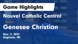 Nouvel Catholic Central  vs Genesee Christian Game Highlights - Nov. 3, 2022