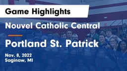 Nouvel Catholic Central  vs Portland St. Patrick Game Highlights - Nov. 8, 2022