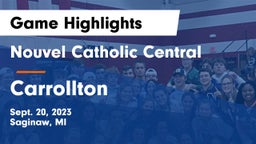 Nouvel Catholic Central  vs Carrollton  Game Highlights - Sept. 20, 2023