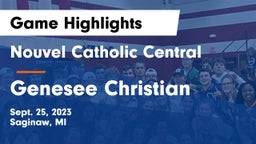 Nouvel Catholic Central  vs Genesee Christian Game Highlights - Sept. 25, 2023