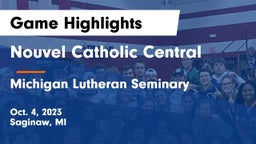 Nouvel Catholic Central  vs Michigan Lutheran Seminary Game Highlights - Oct. 4, 2023