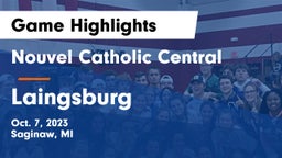 Nouvel Catholic Central  vs Laingsburg  Game Highlights - Oct. 7, 2023