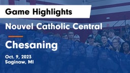 Nouvel Catholic Central  vs Chesaning  Game Highlights - Oct. 9, 2023