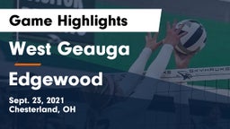 West Geauga  vs Edgewood  Game Highlights - Sept. 23, 2021