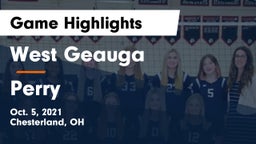 West Geauga  vs Perry  Game Highlights - Oct. 5, 2021