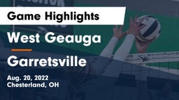 West Geauga  vs Garretsville Game Highlights - Aug. 20, 2022