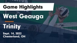 West Geauga  vs Trinity Game Highlights - Sept. 14, 2022
