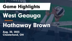 West Geauga  vs Hathaway Brown  Game Highlights - Aug. 30, 2023