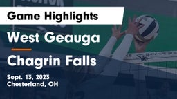 West Geauga  vs Chagrin Falls  Game Highlights - Sept. 13, 2023